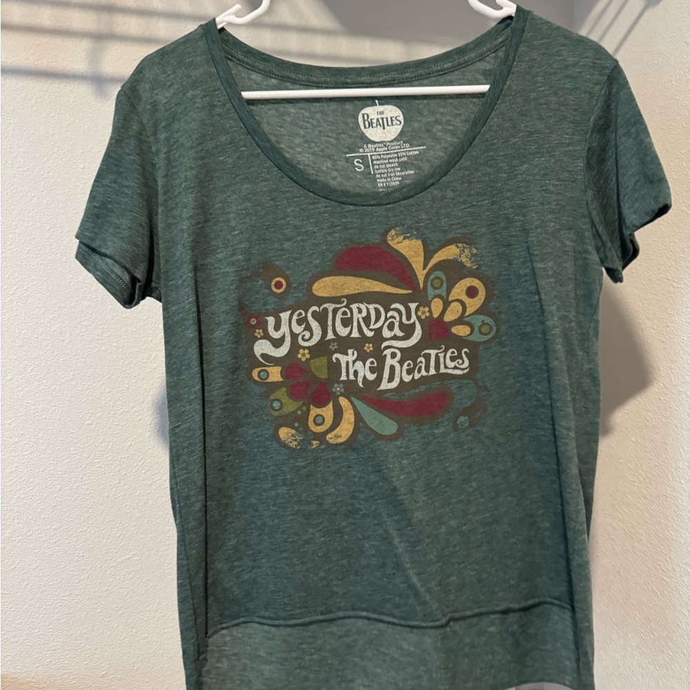 The Beatles Women's Teal Graphic Tee